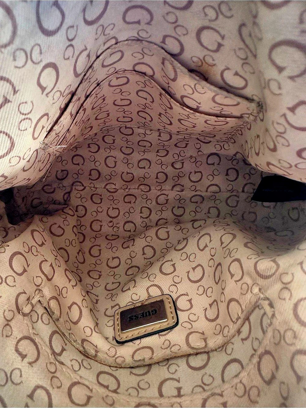 GUESS Brown Logo Crossbody Bag - Picture 4 of 4